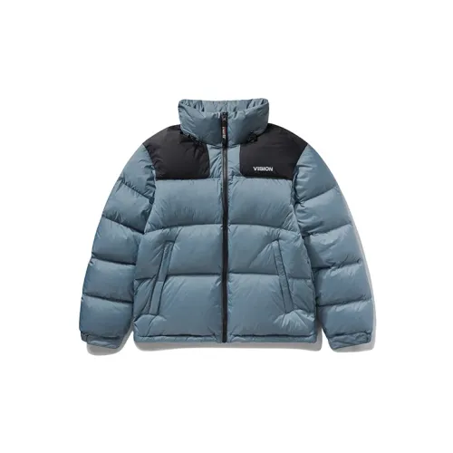 Vision Street Wear Down Jackets Unisex Uniform Blue