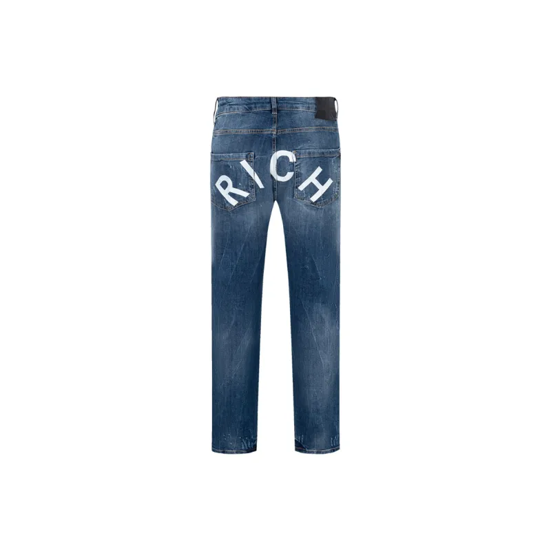 JOHN RICHMOND FW22 Slim Fit Pants Jeans Men's Blue-1