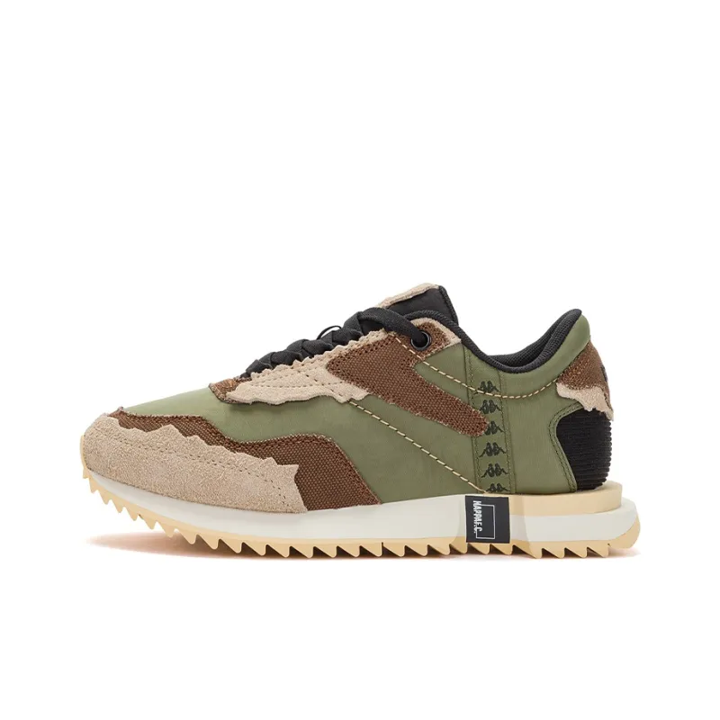 Kappa Low-Top Running Shoes Unisex Green Coffee Black-0