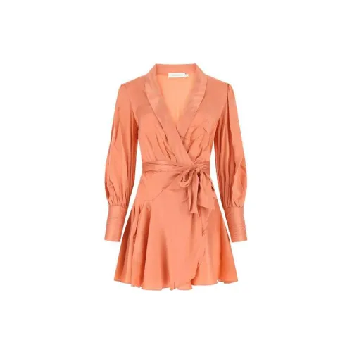 Zimmermann Long-Sleeved Dresses Women's Orange