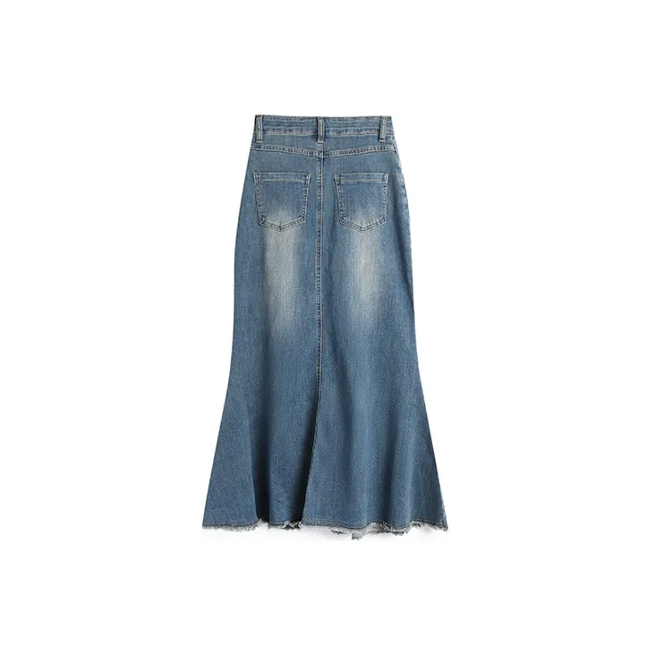 WOWI Denim Long Skirts Women's-4