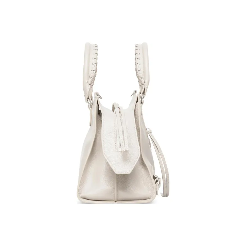 Balenciaga Neo Classic Grained Calfskin Shoulder Bag Crossbody Bag Handbag Small Size Women's Light Beige-1