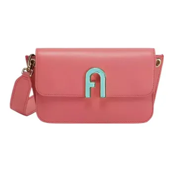 Furla Cosy Leather Shoulder Bag Crossbody Bag Mini Women's Pink Water Lily