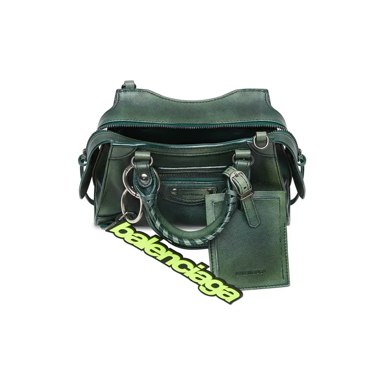 Balenciaga Neo Classic Calfskin Shoulder Bag Crossbody Bag Handbag Mini Women's Dark Green-3