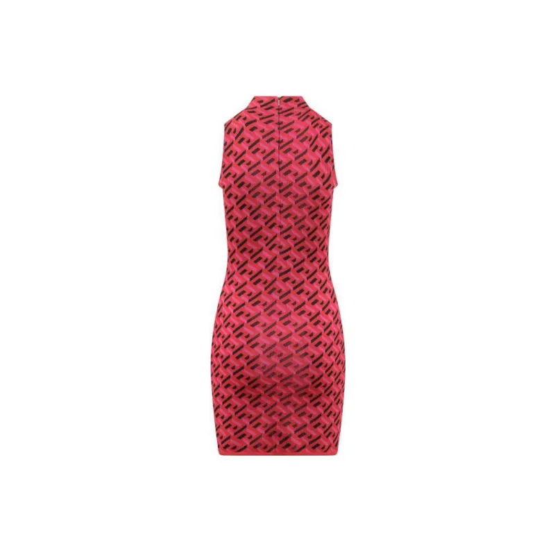 VERSACE Knit Dress 'Parade Red/Fuchsia'-1