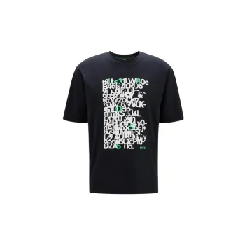 HUGO BOSS Logo Detailed Regular Fit T Shirt