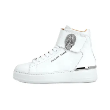 PHILIPP PLEIN Crystal-skull High-top Sneakers