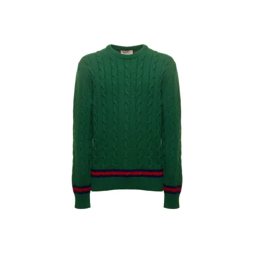 GUCCI Cashmere Sweaters Men Green