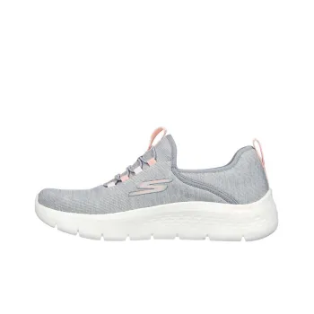 Skechers GO WALK FLEX - Lucy Breathable Lightweight Low-Top Sports Casual Shoes Women's Gray Pink