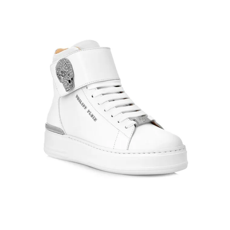 PHILIPP PLEIN Crystal-skull High-top Sneakers-2