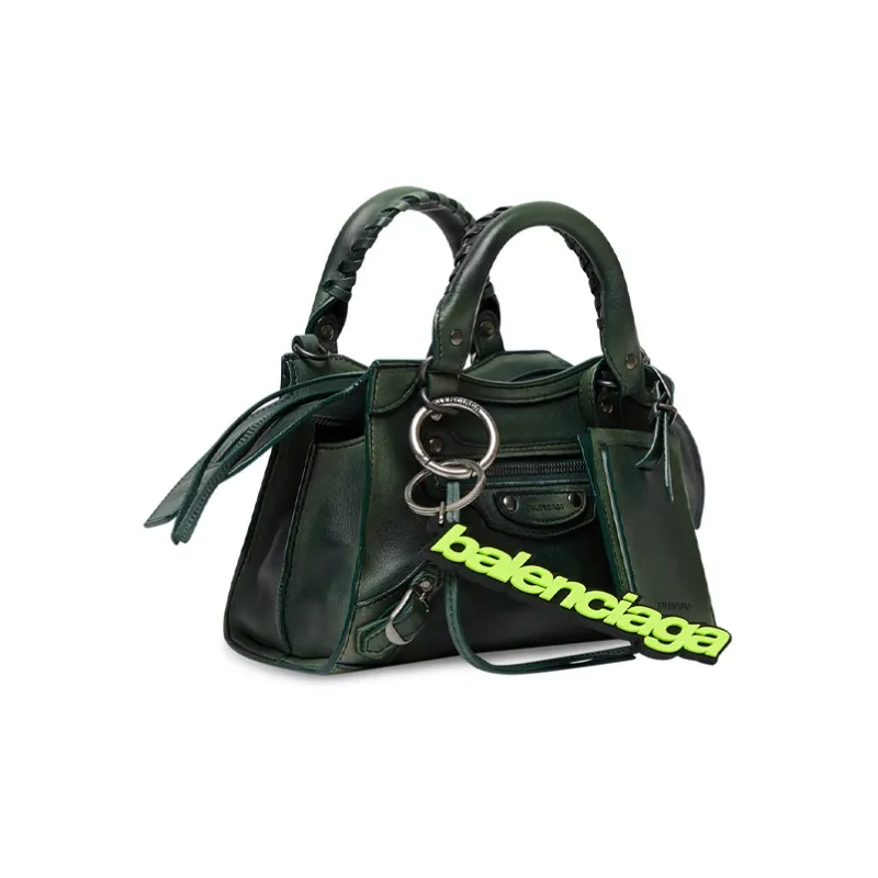 Balenciaga Neo Classic Calfskin Shoulder Bag Crossbody Bag Handbag Mini Women's Dark Green-1
