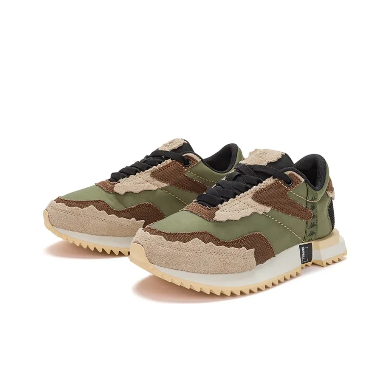 Kappa Low-Top Running Shoes Unisex Green Coffee Black-2