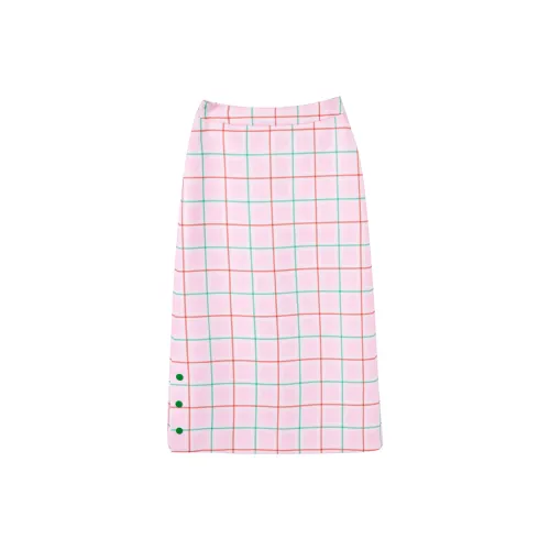 Ouyang Casual Long Skirts Women's Pink