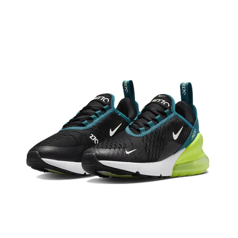 Nike Air Max 270 Black Bright Spruce Barely Volt GS-2