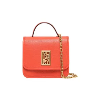 Mulberry Leather Portable Crossbody Bag Shoulder Bag Women's Orange