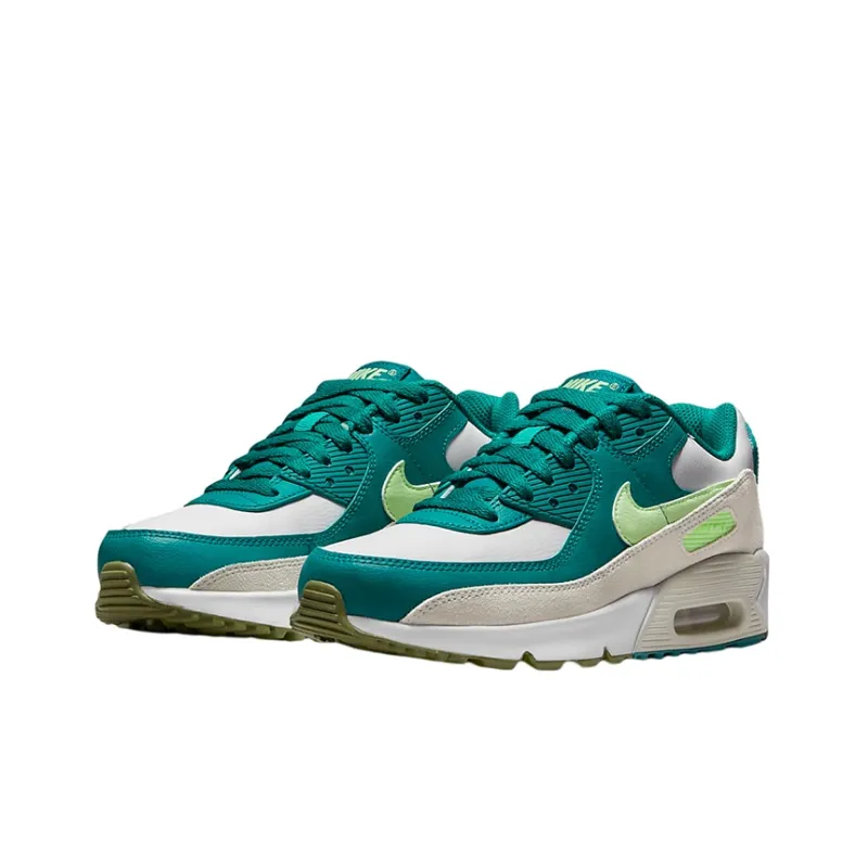Nike Air Max 90 Leather GS Bright Spruce Barely Volt-2