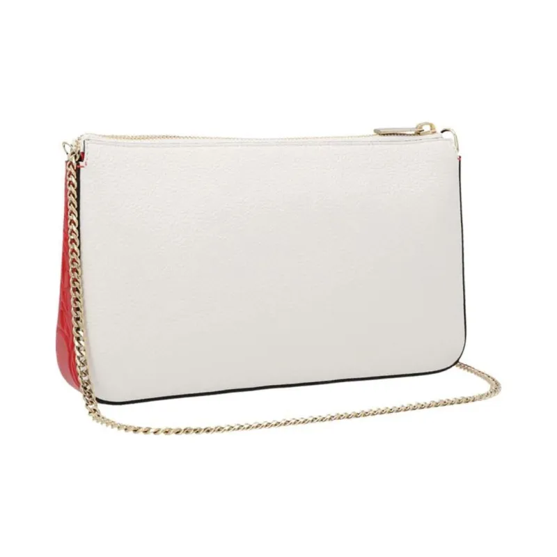 CL LUBOTING Calfskin Portable Crossbody Bag Shoulder Bag Women's White-2