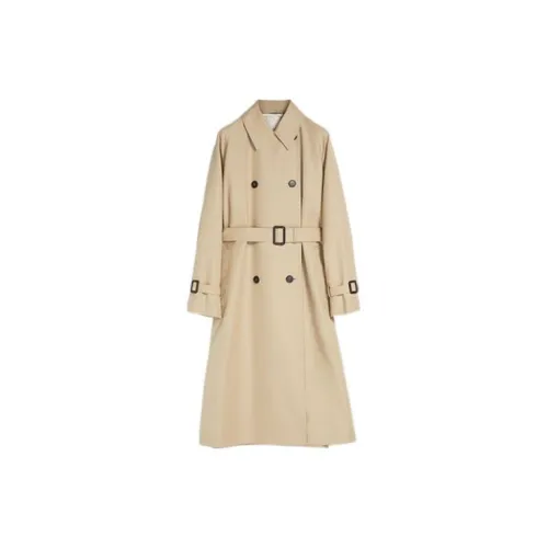 WEEKEND MaxMara Trench Coats Women's Honey Bee Yellow