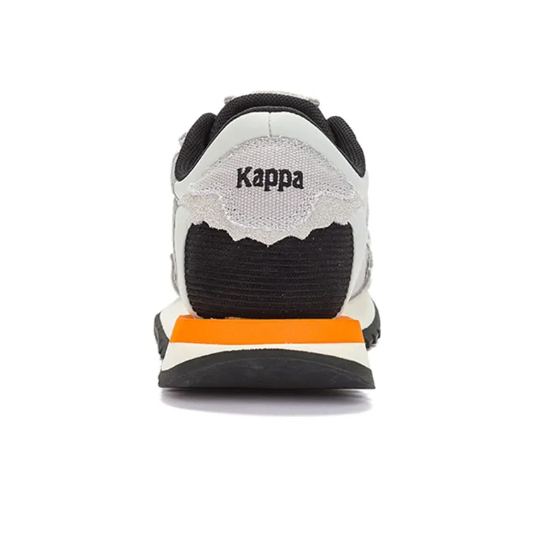 Kappa Low-Top Running Shoes Unisex Glacier Gray Tranquil Gray Black Vintage Deconstructed Casual-4