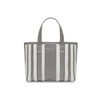 Balenciaga Barbes Lambskin Tote Bag Shopping Bag Handbag Small Size Women's Light Gray
