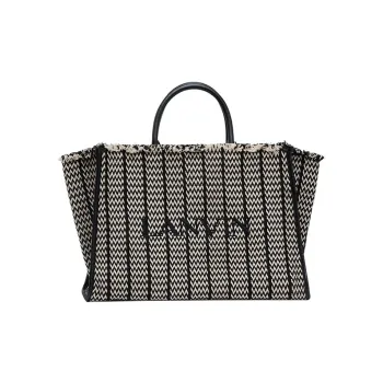 Lanvin Cabas Chevron Medium Tote Bag