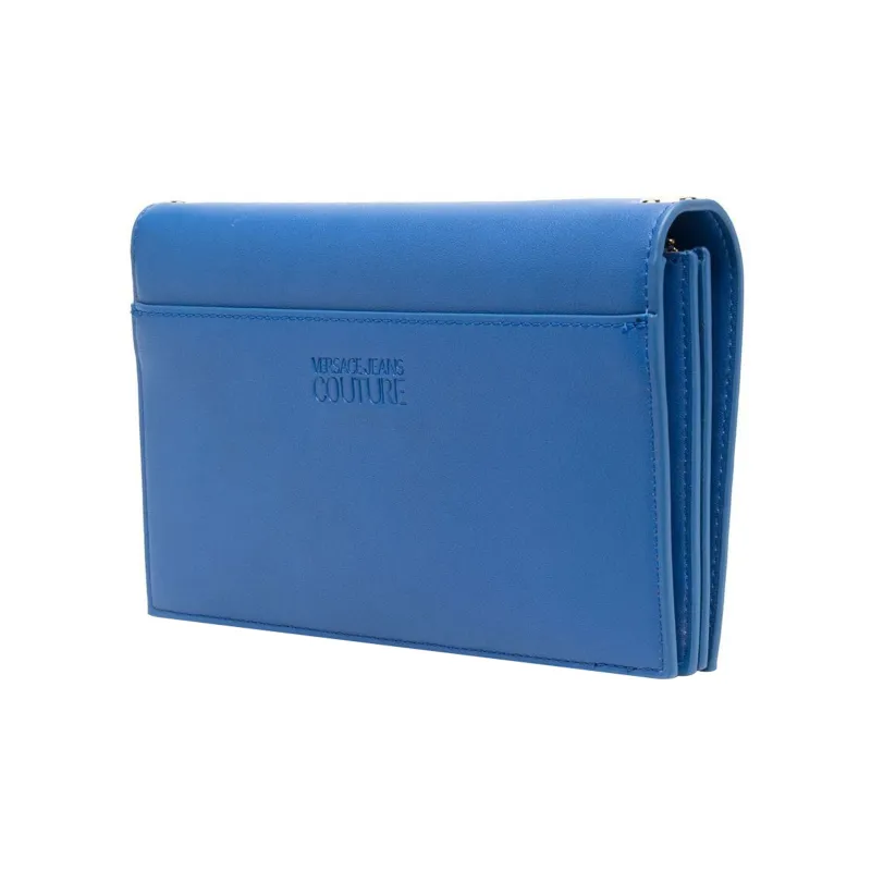 VERSACE JEANS COUTURE Polyurethane Chain Wallet Shoulder Bag Crossbody Bag Women's Blue-1