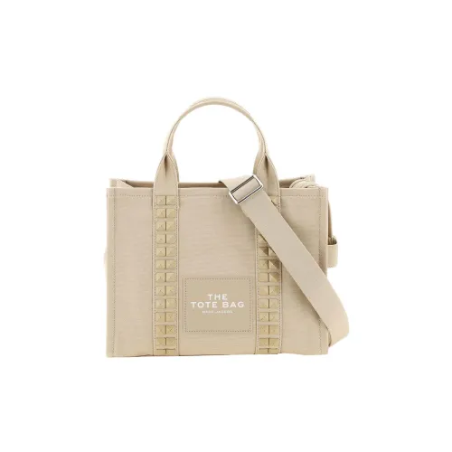 MARC JACOBS Cotton Tote Bag, Shopping Bag, Shoulder Bag, Crossbody Bag, Handbag Regular Women's Ecru