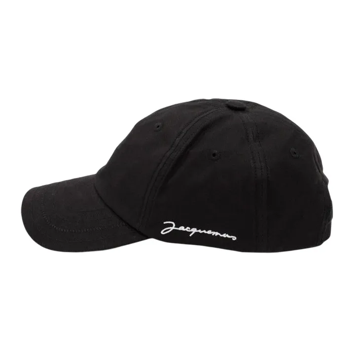 Jacquemus Cotton Baseball Caps Men's Black-1