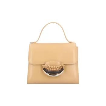 Chloe Calfskin Portable Crossbody Bag Shoulder Bag Women's Nude