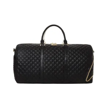 SPRAYGROUND Artificial Leather Handbag Regular Unisex Black & White