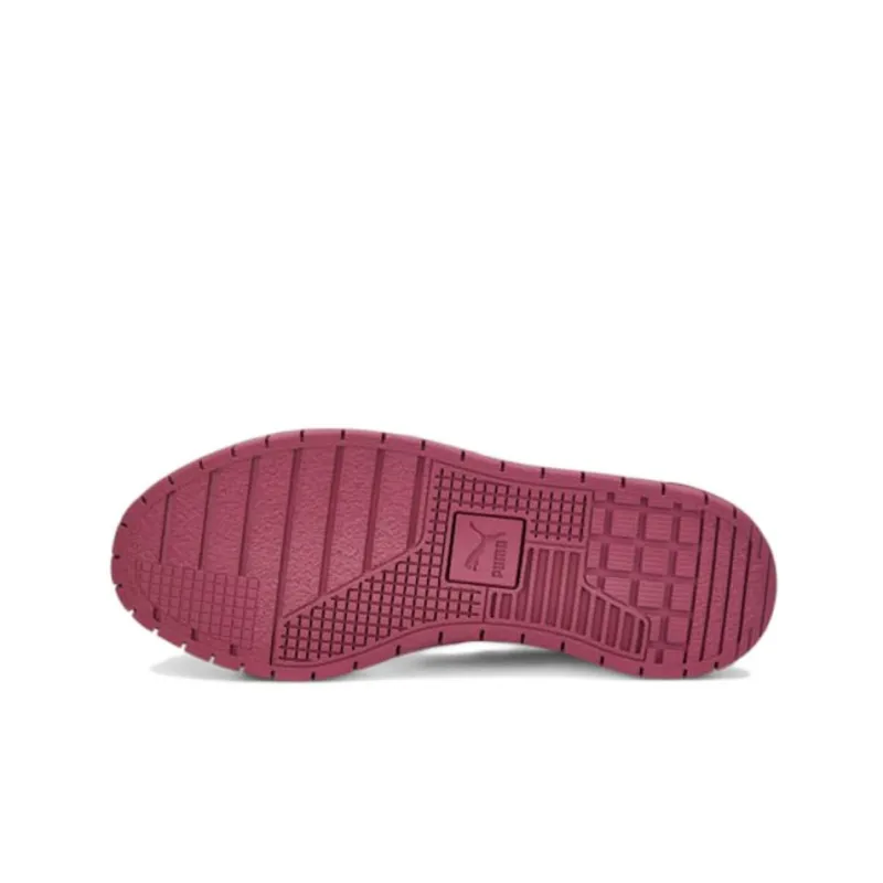 PUMA Cali Dream Leather Cushioning Wear-Resistant Low-Top Skateboard Shoes Women's Red White-5