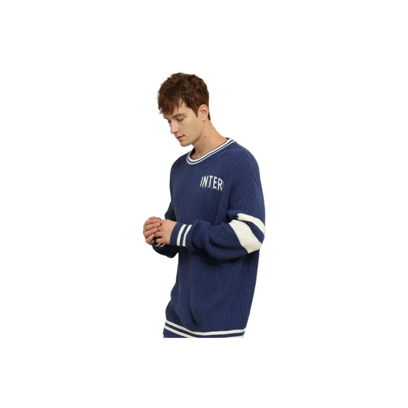 F.C. Internazionale Milano Sweater International Beige Blue Unisex-6