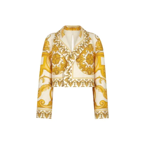 FENDI Cropped Coats Women's Gold