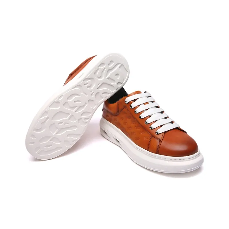 Anthony Miles Stylish Skateboarding Shoes Men's Brown-4