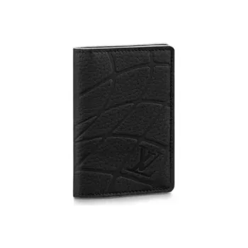 LOUIS VUITTON FIFA Collaboration Leather Wallet Men's Black