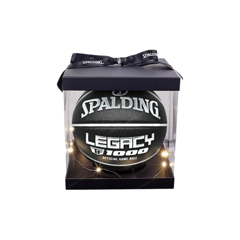 SPALDING TF Collection 77 259Y PU Basketball Black White Size 7 Training Match Unisex-6