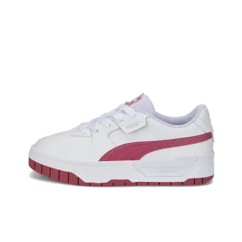 PUMA Cali Dream Leather Cushioning Wear-Resistant Low-Top Skateboard Shoes Women's Red White