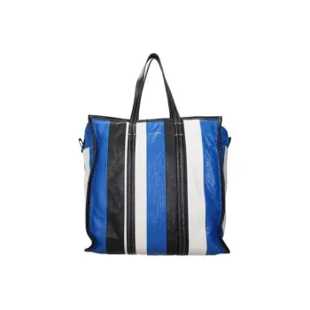 Balenciaga Leather Handbag Shoulder Bag Women's Black/Blue