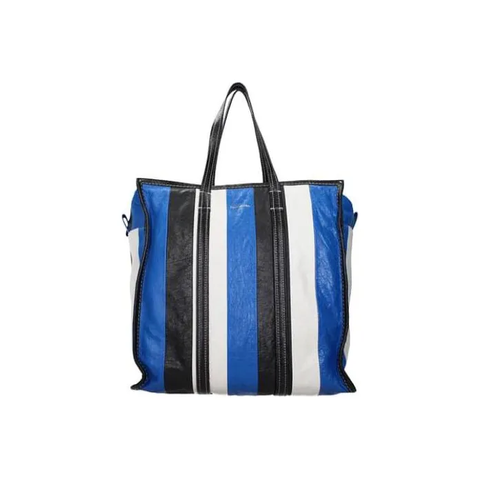 Balenciaga Leather Handbag Shoulder Bag Women's Black/Blue-0