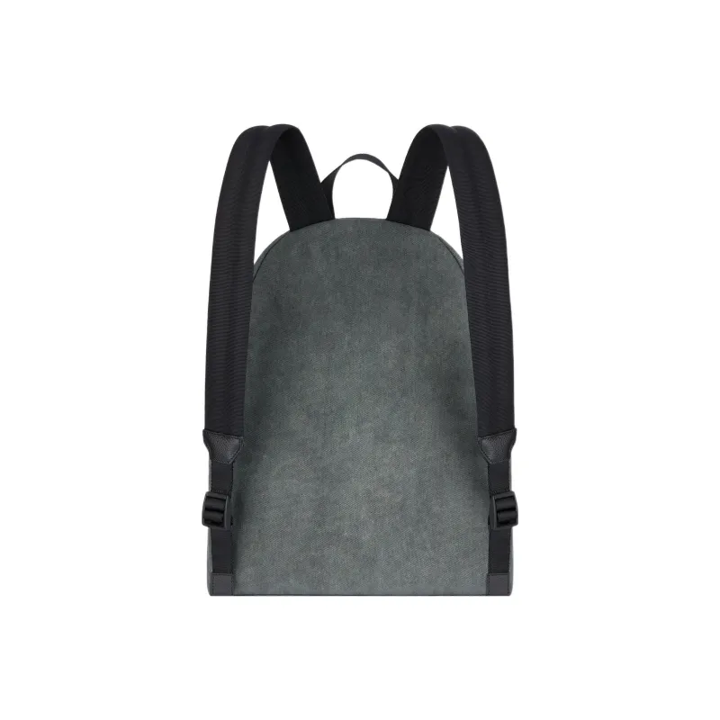 GIVENCHY Fabric Cow Leather Patchwork Backpack Men's Gray-2