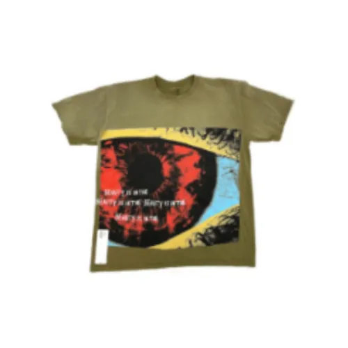 Travis Scott T-Shirts Men Olive Green