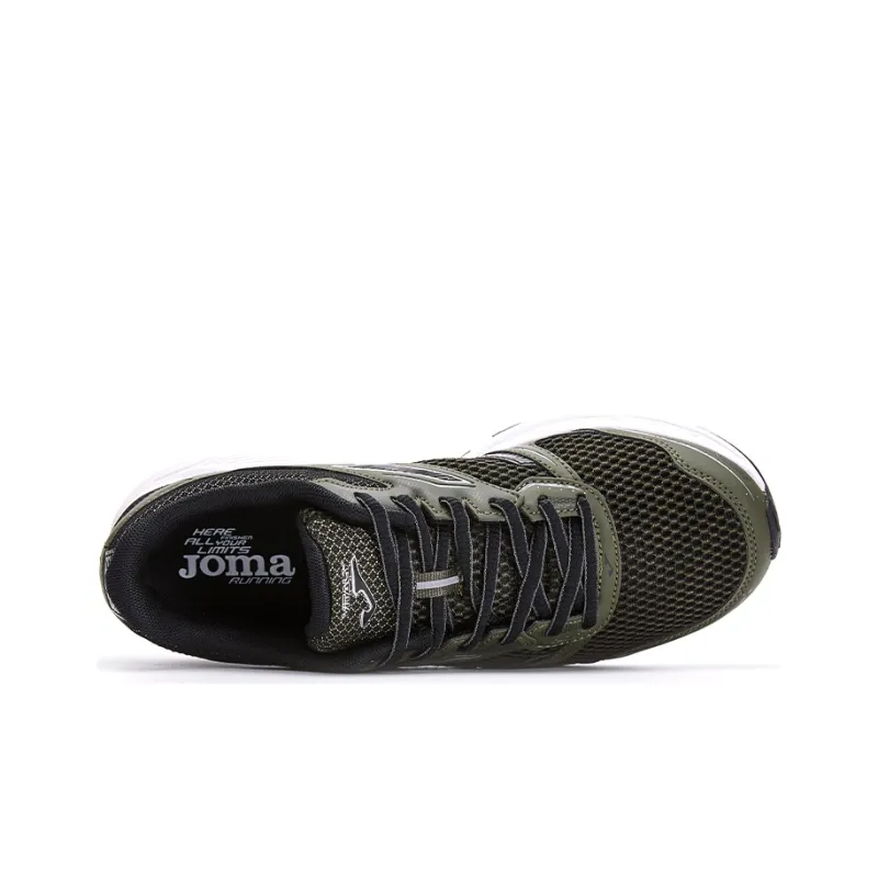 Joma Rebound Cushioning Breathable Wear Resistant Slip Resistant Low Top Running Shoes Men's Green Black-3