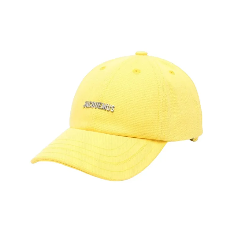 Jacquemus Cotton Baseball Caps Women's Yellow-0