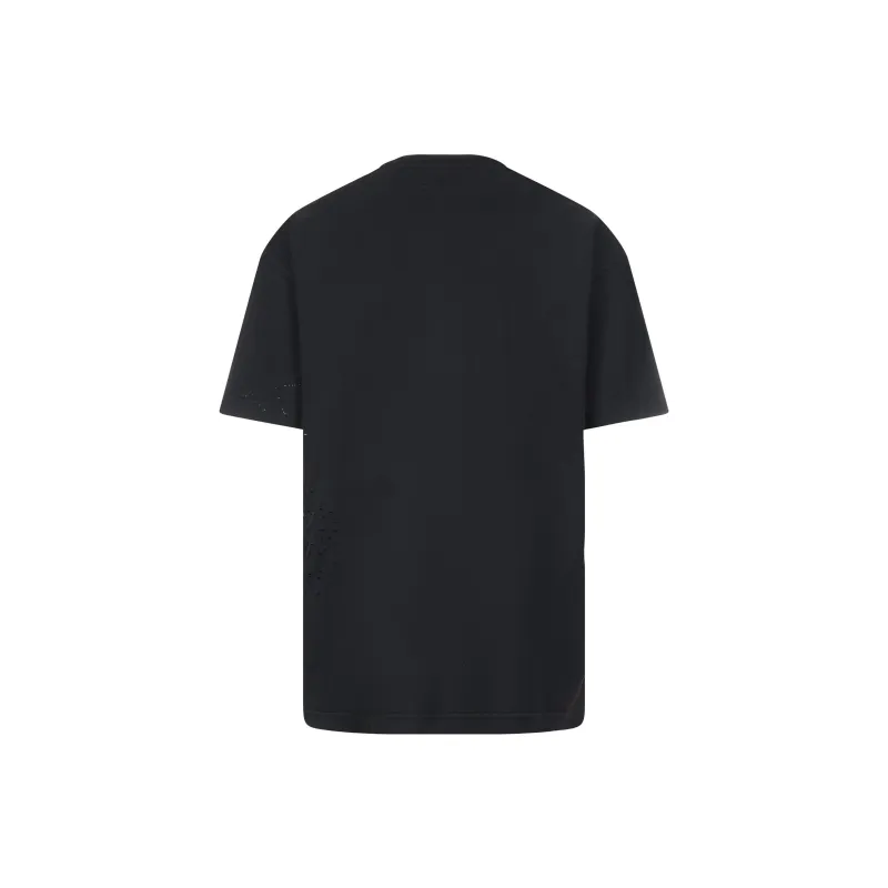 PALM ANGELS Glittered Logo Classic Tee-1