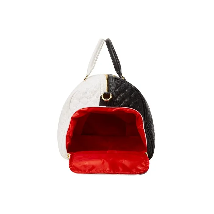 SPRAYGROUND Artificial Leather Handbag Regular Unisex Black & White-4