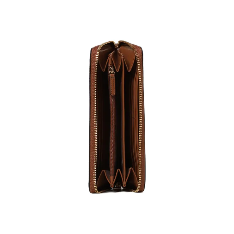 MICHAEL KORS Jet Set Charm Cow Leather Wallet Women's Brown-1