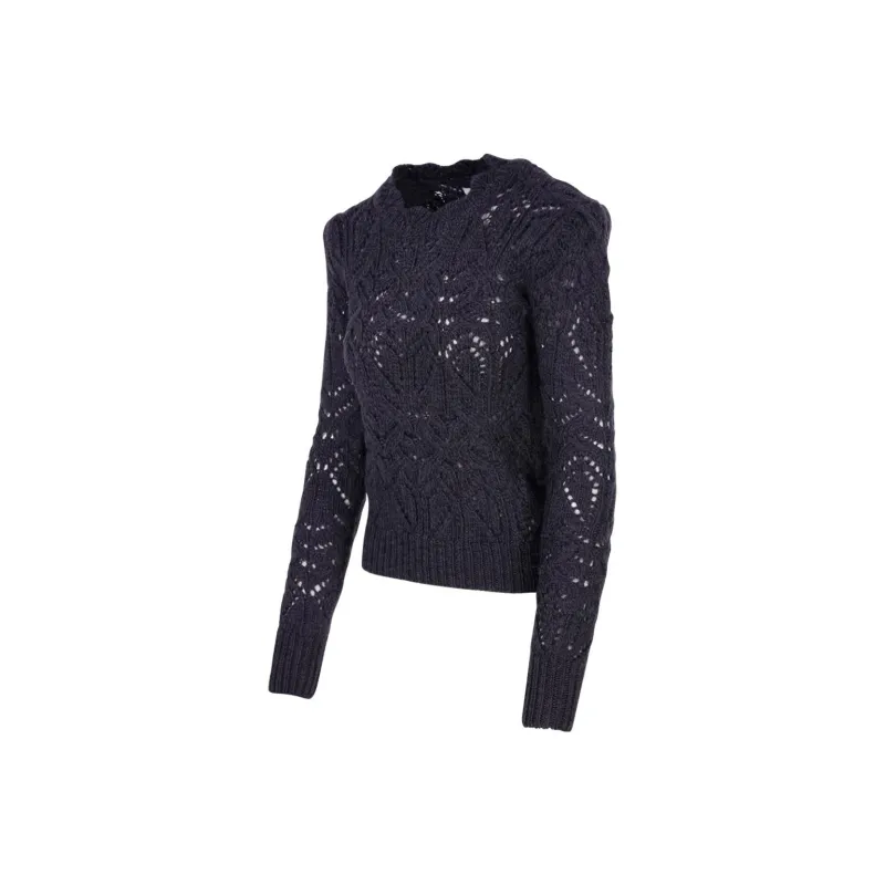 ISABEL MARANT FW22 Fitted Sweater Spring And Autumn Women's Blue-2