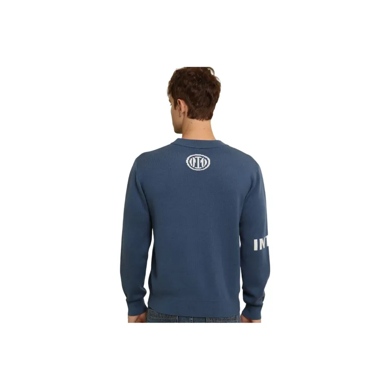 F.C. Internazionale Milano Sweater International Beige Blue Unisex-4