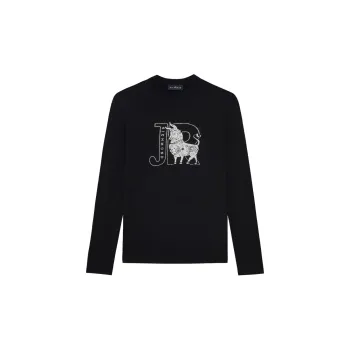 JOHN RICHMOND FW22 Long Sleeved T Shirt Men's Black