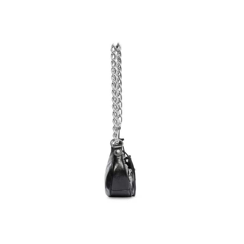 Balenciaga Le Cagole Shoulder Bag With Chain Xs Black-2